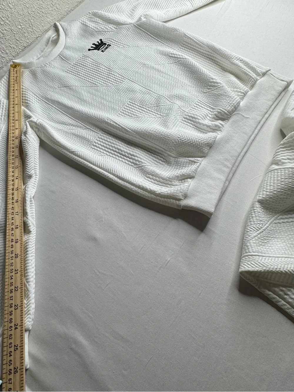 Kids White 'King' One-Piece Set